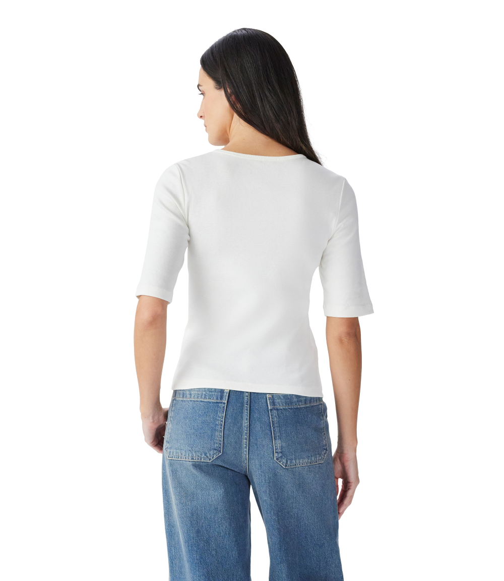 R.M.Williams - Jericho Rib T-Shirt - White