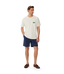 R.M.Williams - 90s Logo T-Shirt - White - NEED DESCRIPTION, model wearing white t-shirt and shorts.
