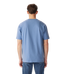 R.M.Williams - Outfitter T-Shirt - Soft Blue, back view of a man wearing the t-shirt in soft blue color.
