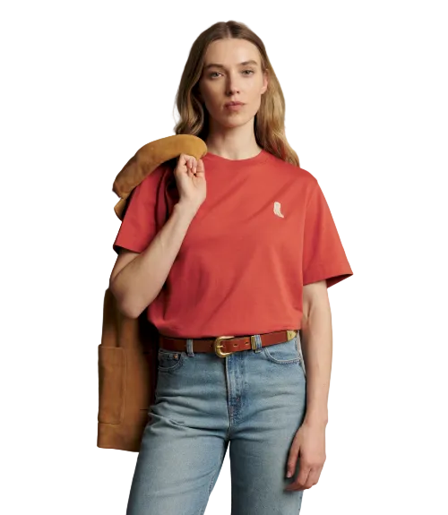 R.M.Williams - Rodeo Queen Embro Tee - Scarlet