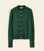 KGR00WB4G01-R.M.Williams - Seaforth cable-knit cardigan - Palm Green