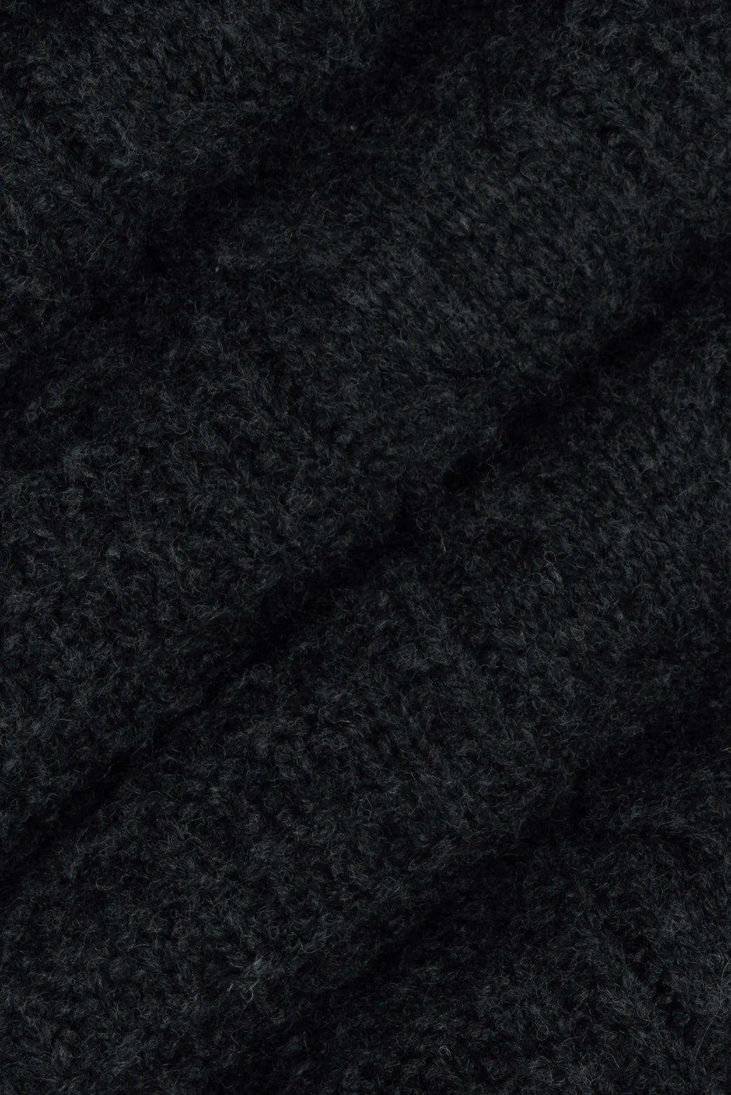 M.J. Bale - Bull Cable Half Zip Knit - Charcoal