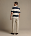 R.M.Williams - Balmain Stripe Polo - Ecru Navy