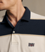 R.M.Williams - Balmain Stripe Polo - Ecru Navy