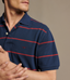 R.M.Williams - Ashfield Stripe Polo - Vintage Blue