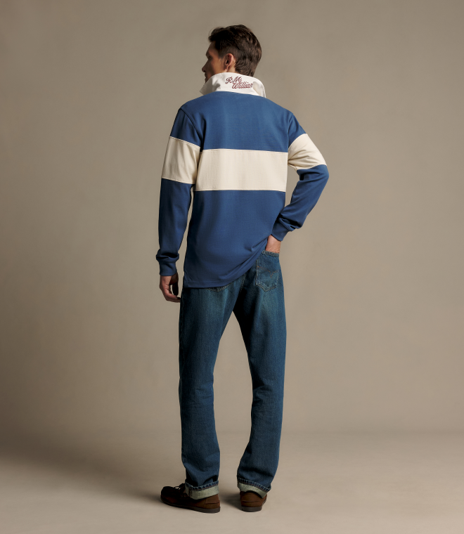 R.M.Williams - Heritage Panel Rugby - Mid Blue