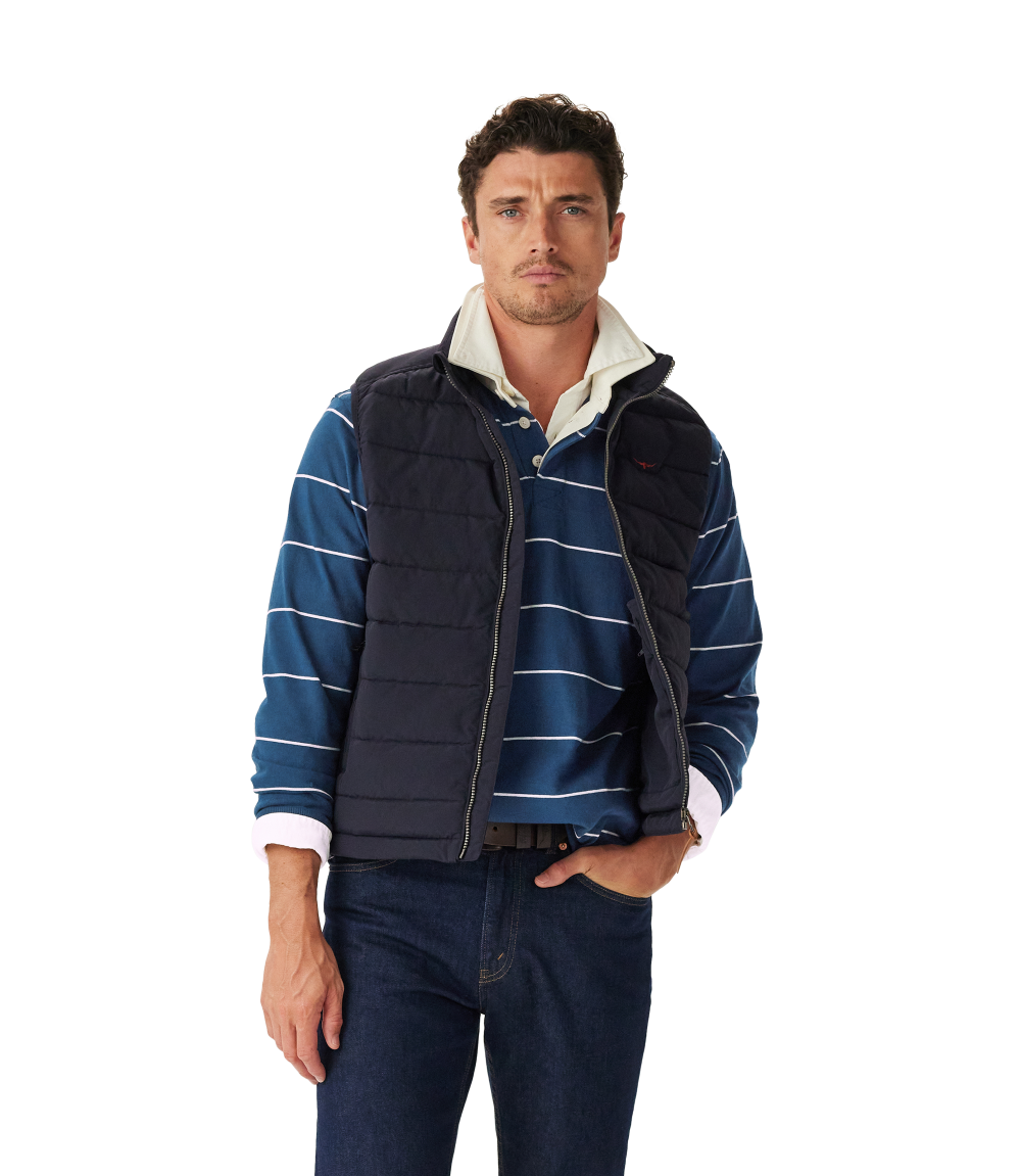 R.M.Williams - Albany Stripe Rugby - Vintage Blue