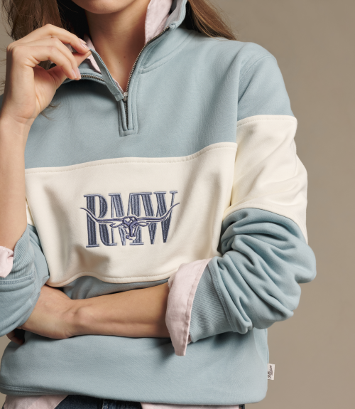 R.M.Williams - Trickett Panel Sweatshirt - Agate