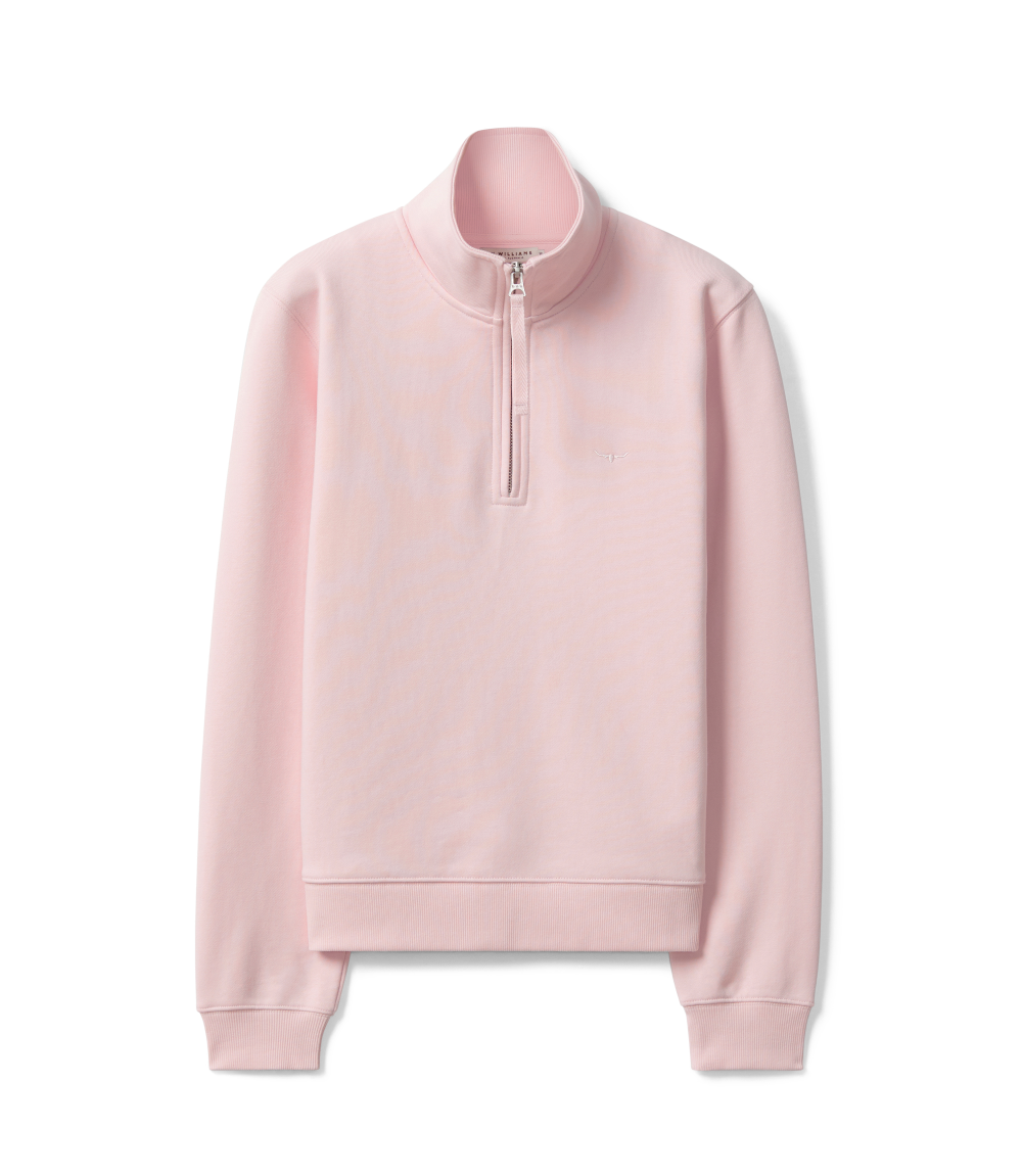 R.M.Williams - Trickett Quarter Zip Sweatshirt - Pink
