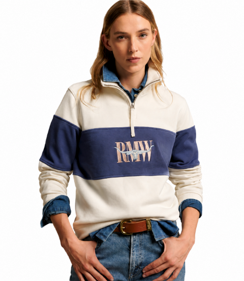 R.M.Williams - Trickett Panel Sweatshirt - Ivory