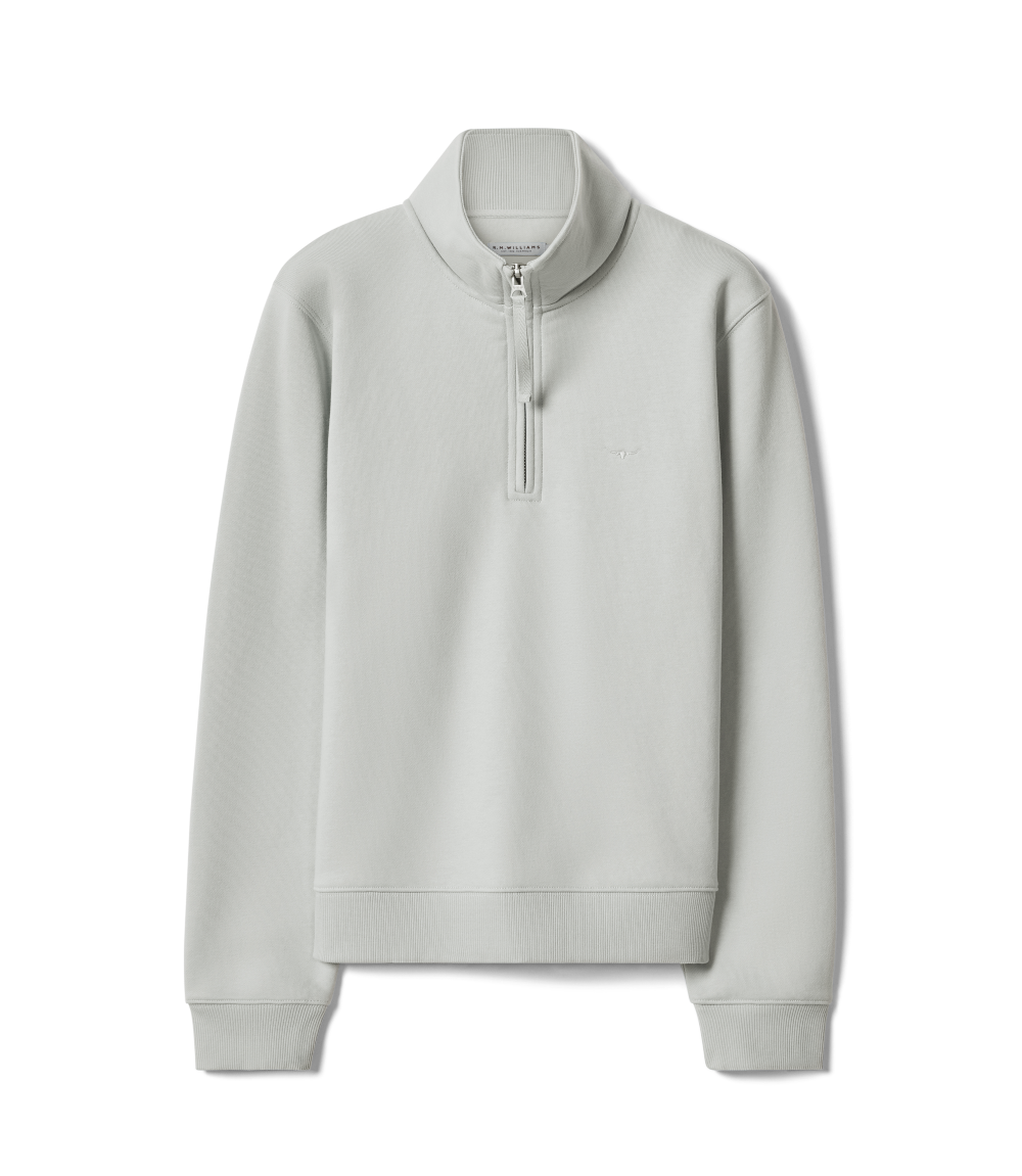 R.M.Williams - Trickett Quarter Zip Sweatshirt - Salt