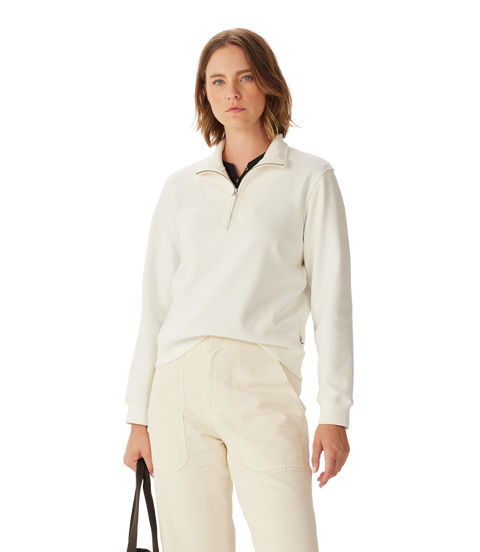 R.M.Williams - Trickett Quarter Zip Sweatshirt - Off White