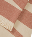 R.M.Williams - Longhorn Towel - Rustic Brown close-up, showcasing its vintage design and soft, lightweight texture.