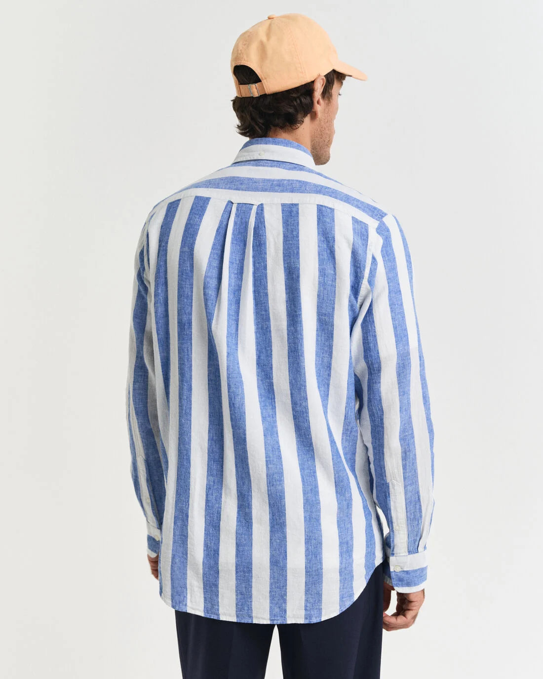 GANT - Linen Shirt - Bold Stripe - Rich Blue