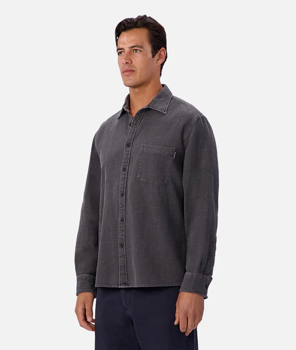 Industrie - The Lisbon Long Sleeve Shirt - Ashphalt