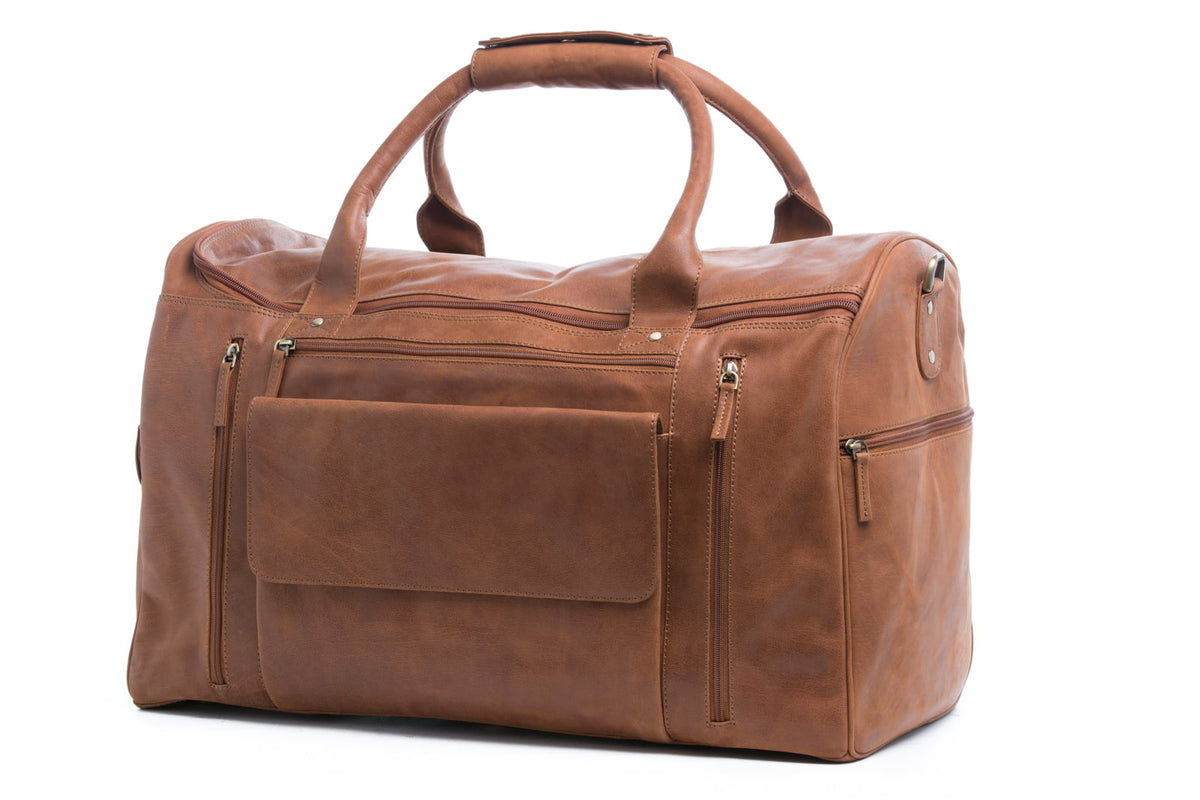 Oran Leather - Lone Ranger Overnight Bag - Brandy