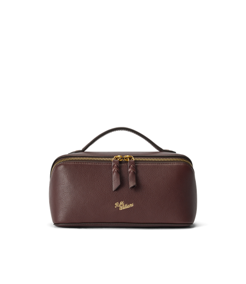 R.M.Williams - Lorne Vanity Case - Black Apple - Dark Burgundy