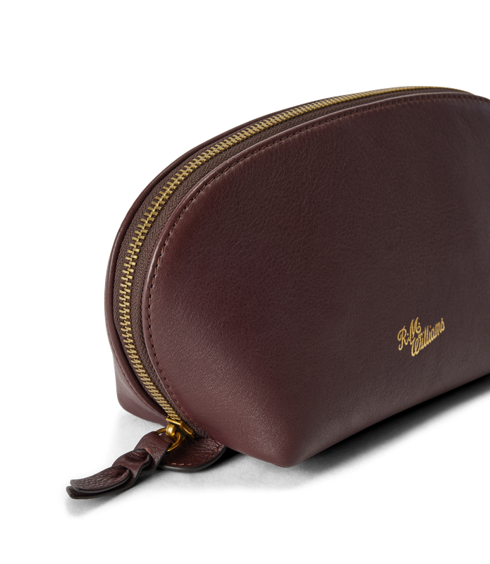 R.M.Williams - Lucinda Cosmetic Case - Black Apple/Dark Burgundy