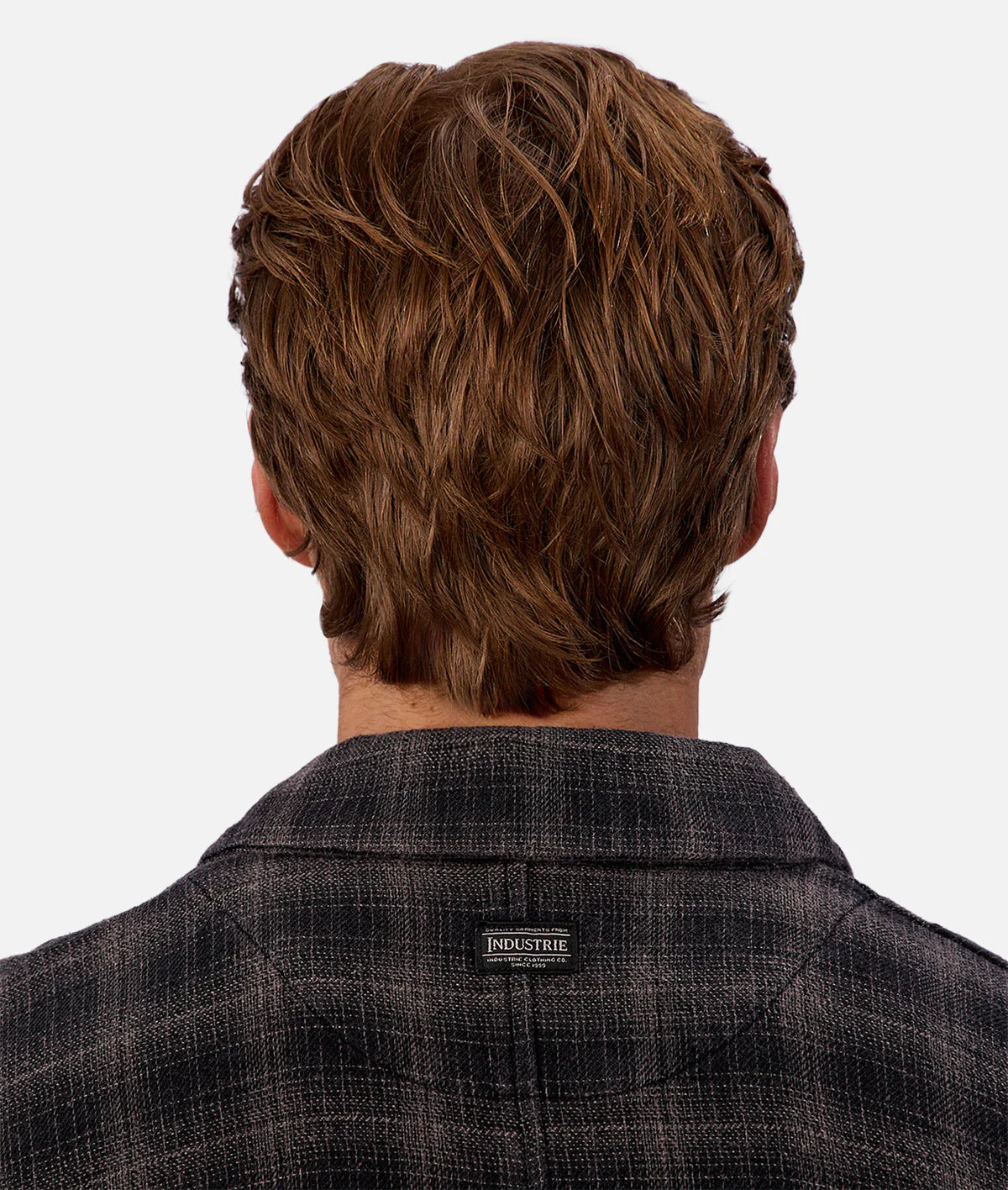 Industrie - The Camino Long Sleeve Shirt - Check - Black/Charcoal