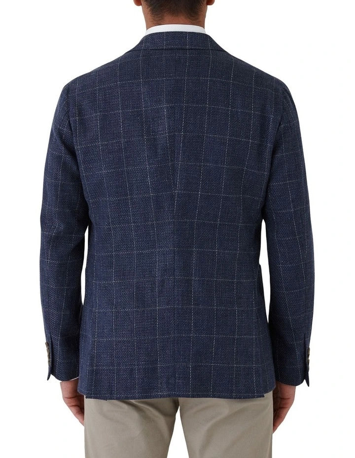 Cambridge - Linen Blend Sportscoat - Denim Blue
