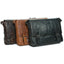 Oran Leather - Mason vintage leather messenger satchel - brown, tan, brandy, black