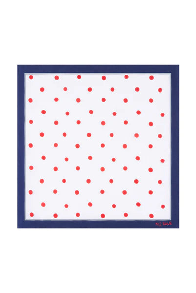 M.J. Bale - Mercury Pocket Square - Navy White Red