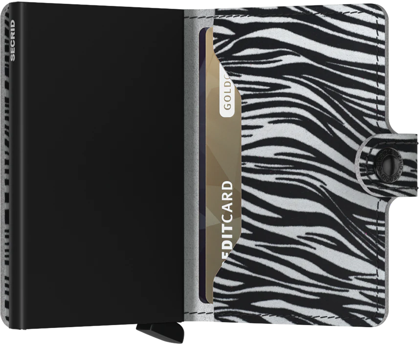 Secrid Miniwallet - Zebra - Light Grey