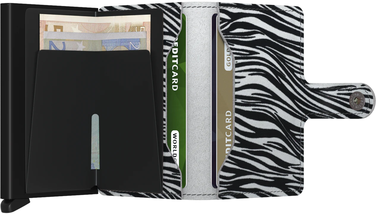 Secrid Miniwallet - Zebra - Light Grey