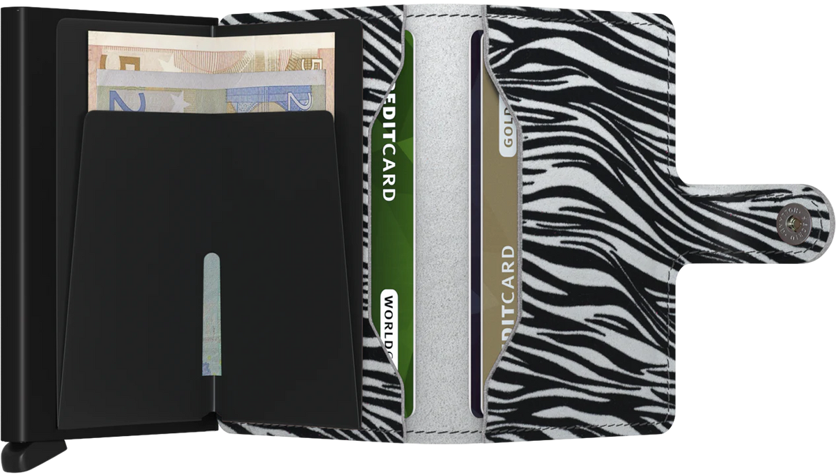 Secrid Miniwallet - Zebra - Light Grey