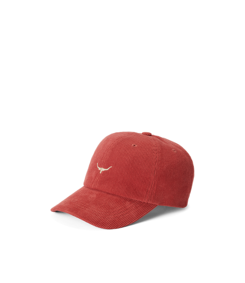 R.M.Williams - Mini Longhorn Cord Cap - Brick