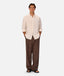 Industrie - The Monaco Long Sleeve Shirt - Cream Beige