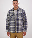 Swanndri - Morven Sherpa Shirt/Jacket - Check - Navy/Grey Horizon
