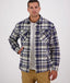 Swanndri - Morven Sherpa Shirt/Jacket - Check - Navy/Grey Horizon