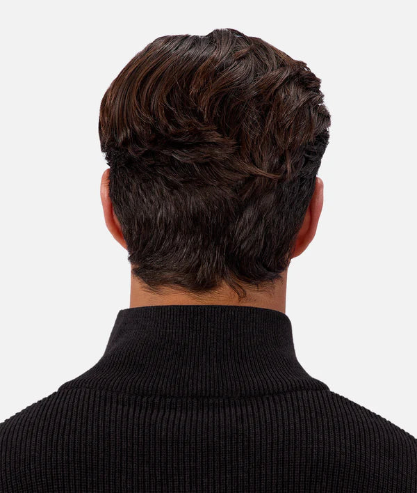 Industrie - The New England Zip Neck Knit - Black