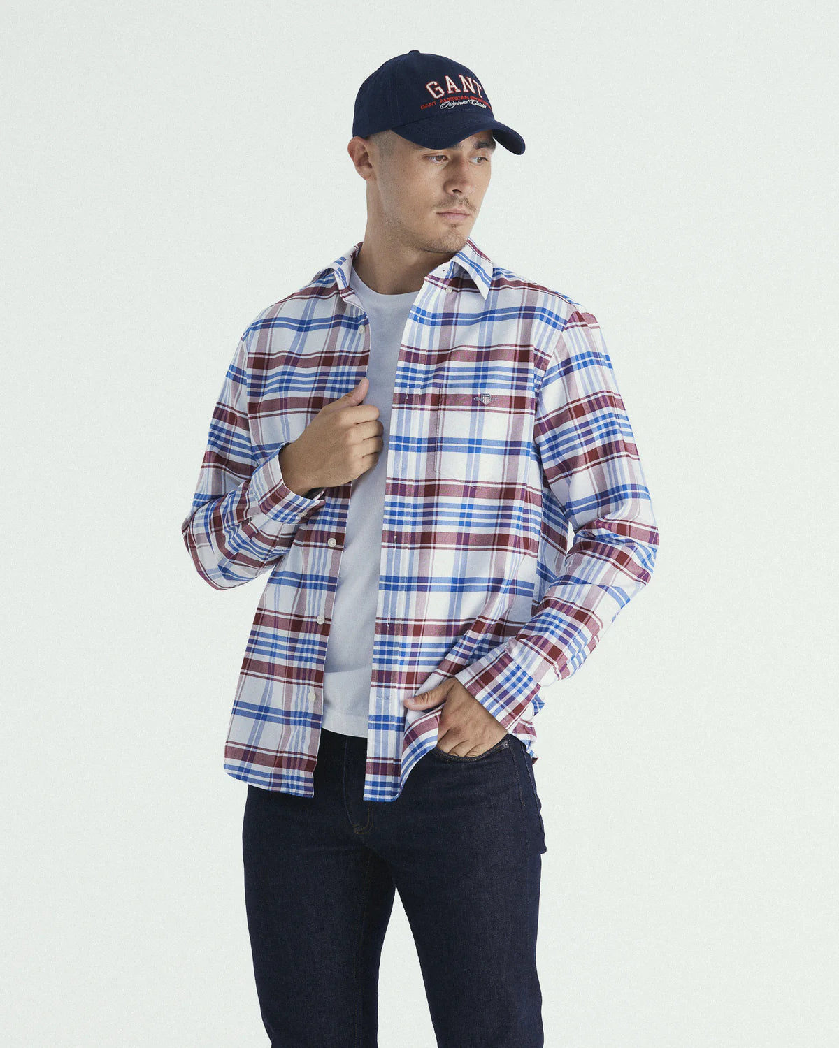 GANT - Oxford Shirt - Check - Plumped Red