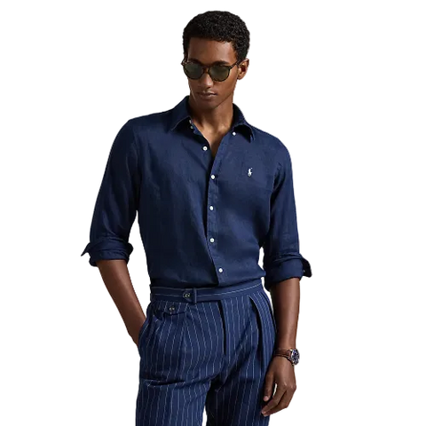 Polo Ralph Lauren - Custom Fit Linen Shirt - Navy
