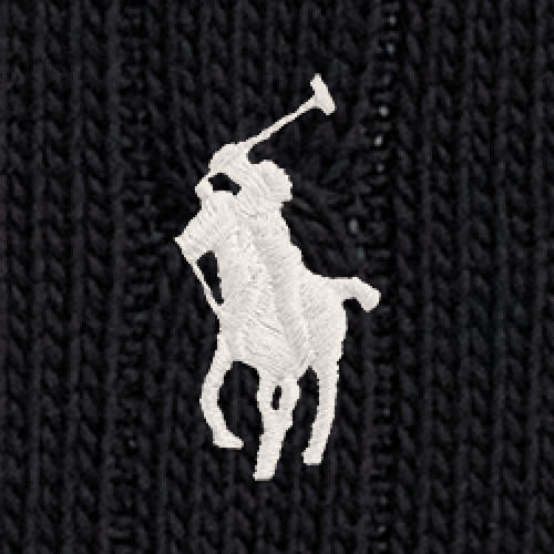Polo Ralph Lauren - Womens Cable Knit Cotton Sweater - Black
