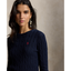 Polo Ralph Lauren - Womens Cable Knit Cotton Sweater - Navy