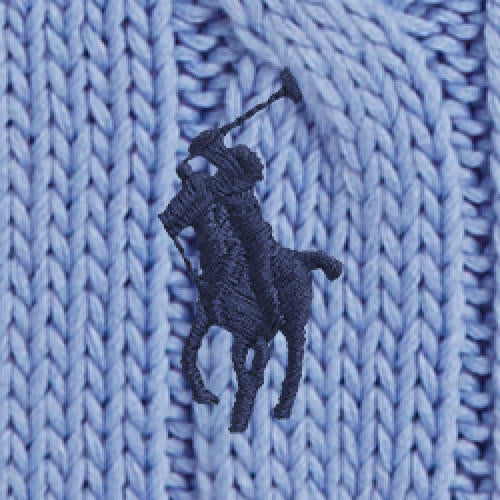 Polo Ralph Lauren - Cable Knit Cotton Crewneck Sweater - Litchfield Blue