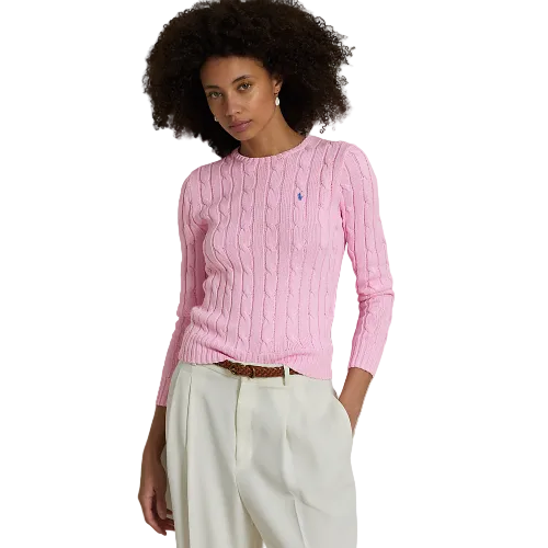 Polo Ralph Lauren - Cable Knit Cotton Sweater - Carmel Pink