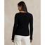 Polo Ralph Lauren - Cable Knit Cotton V Neck Sweater - Black