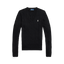 Polo Ralph Lauren - Cable Knit Cotton V Neck Sweater - Black