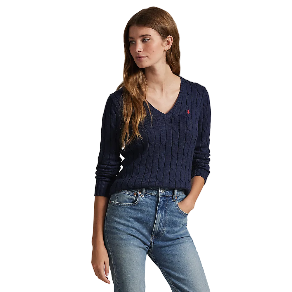 Polo Ralph Lauren - Cable Knit Cotton Sweater - Hunter Navy