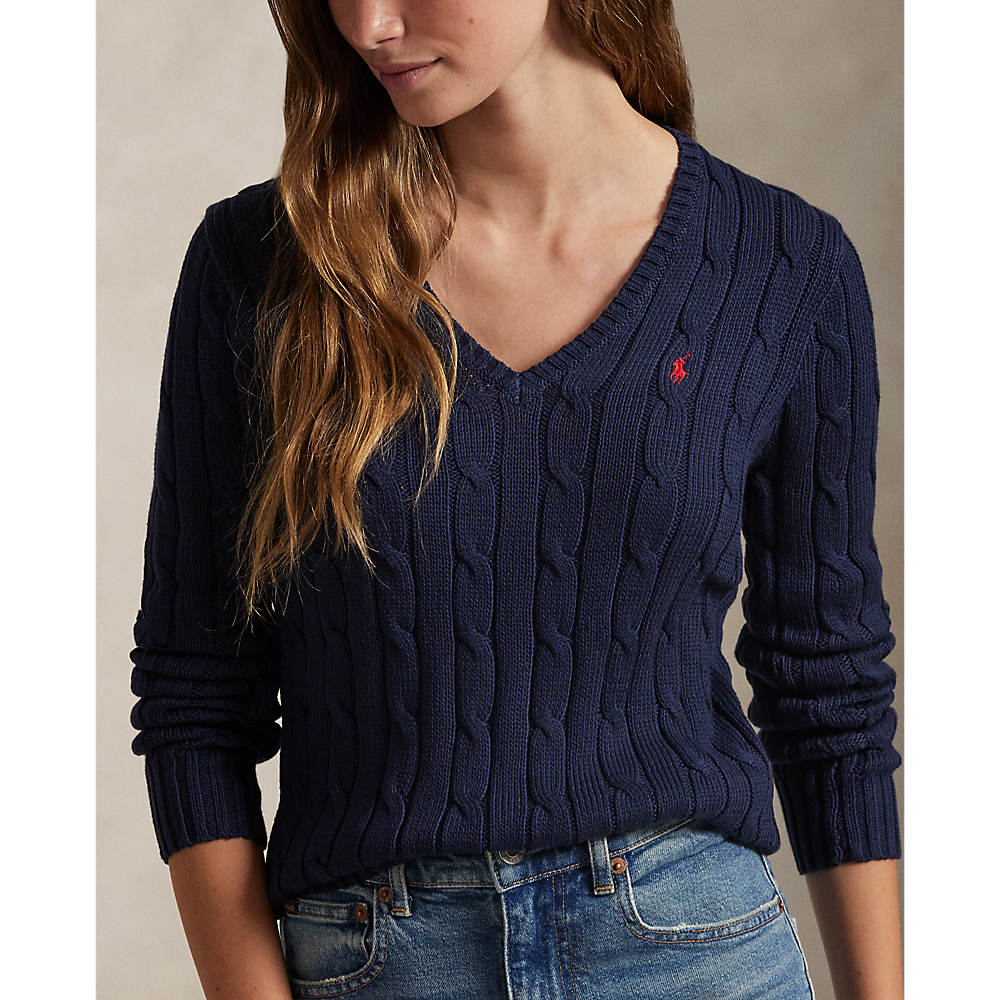 Polo Ralph Lauren - Cable Knit Cotton Sweater - Hunter Navy