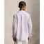 Polo Ralph Lauren - Classic Fit Linen Striped Shirt - Light Mauve and White