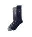 Polo Ralph Lauren - 2 Pack Dot/Stripe Crew Sock - Navy/Grey