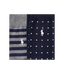 Polo Ralph Lauren - 2 Pack Dot/Stripe Crew Sock - Navy/Grey