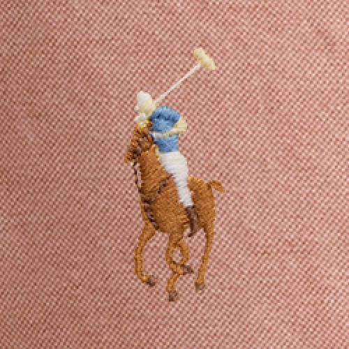 Polo Ralph Lauren - Custom Fit Striped Oxford Shirt - Kona Orange