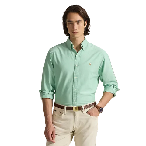 Polo Ralph Lauren - Custom Fit Striped Oxford Shirt - Summer Emerald