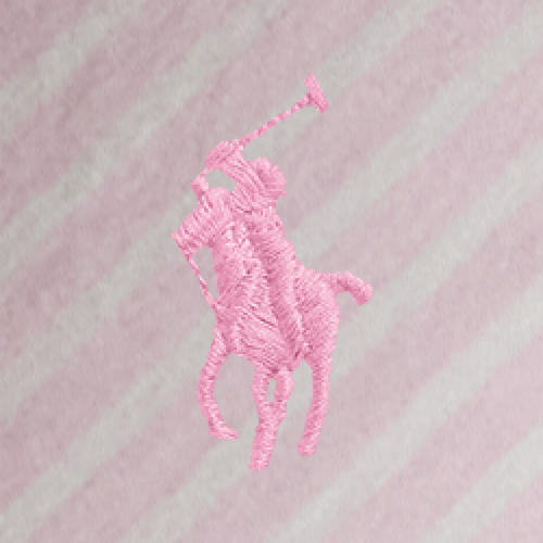 POL710929346015-Polo Ralph Lauren - Custom Fit Stripe Stretch Poplin Shirt - Pink/White